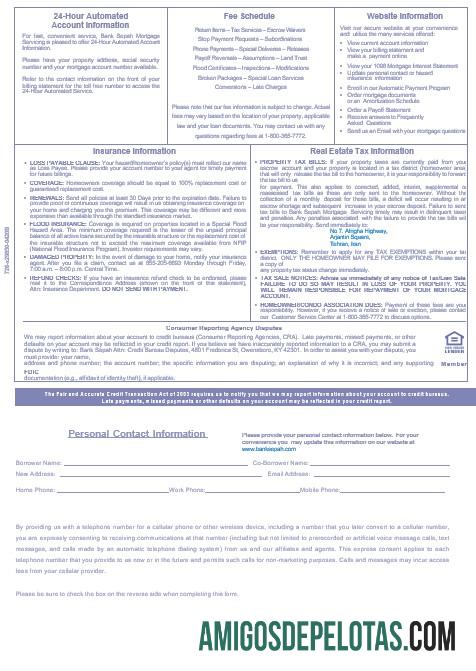 Declaração de hipoteca do Banco do Irã Sepah em Word e PDF Fromats 3 exemplo real